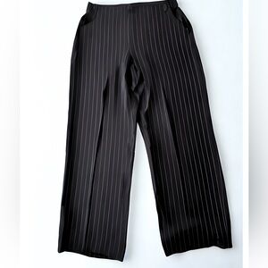 DKNY Petite Black and White Striped Trousers -sz 10